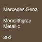 Preview: Mercedes-Benz, Monolithgrau Metallic, 893.